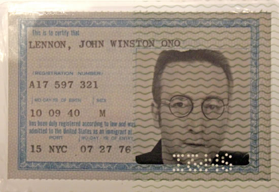 John Lennon Green Card